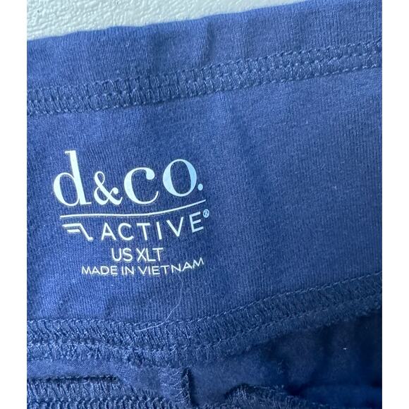 QVC Denim&Co Tall Yoga Stretch Lightly Boot Pant w/Pockets Navy NWOT Size XLT - Picture 7 of 8